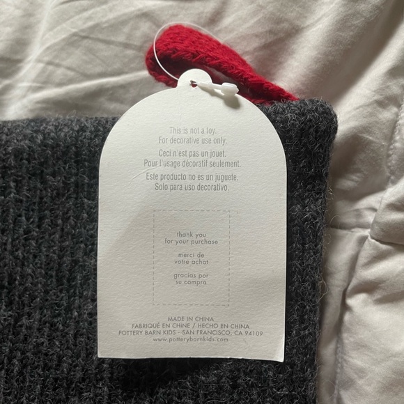 Natural Fair Isle Christmas Stocking Snowflake - Picture 5 of 11